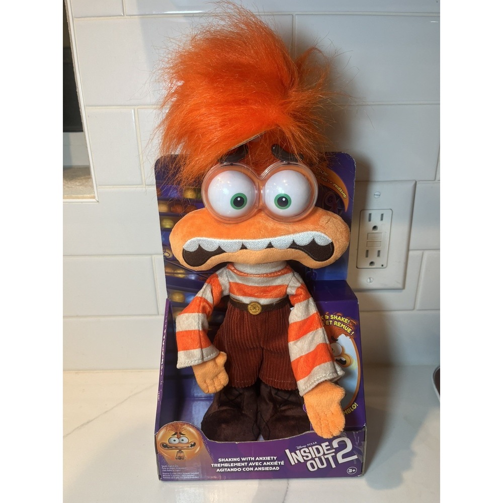 Disneyโ and Pixar Inside Out 2 Shaking with Anxiety Plush by Just Play - New